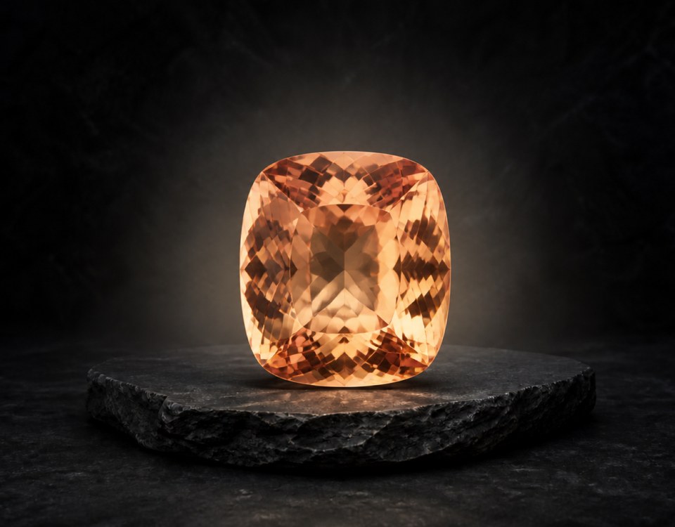 Topaz is a hard silicate mineral that naturally occurs as colorless, pale yellow, or brown. It scores an 8 on the Mohs hardness scale, making it very durable for rings and daily jewelry.